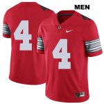 Men's NCAA Ohio State Buckeyes Chris Chugunov #4 College Stitched 2018 Spring Game No Name Authentic Nike Red Football Jersey MK20K63FA